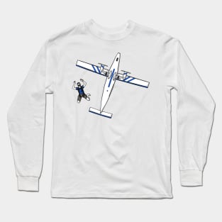 Skydiver And Plane Long Sleeve T-Shirt